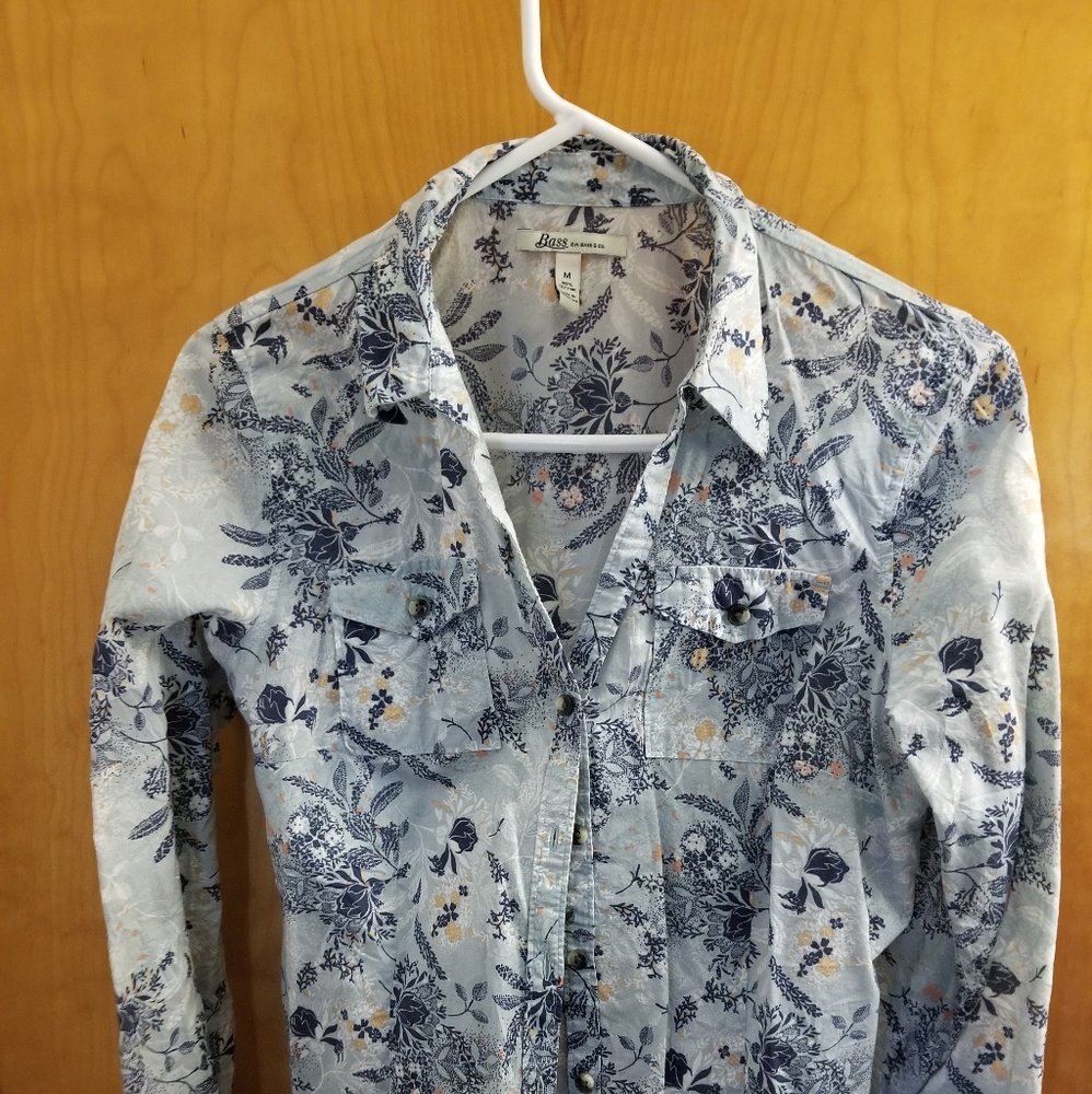 Floral button down